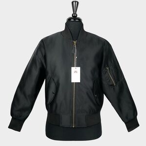 Real Hoxton Black MA-1 Flight Jacket - M